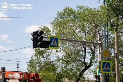 В Благовещенске временно отключат светофор на перекрестке 50 лет Октября и Амурской