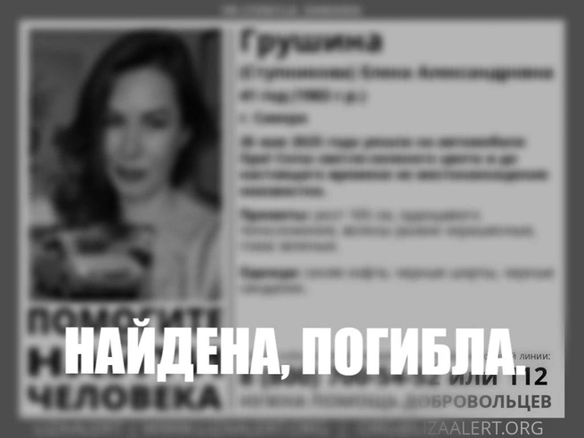 Такой пост появился в Telegram-канале спасателей-добровольцев | Источник: ДПСО ЛизаАлерт Самарской области / T.me