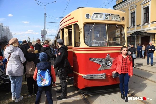 Парад трамваев в столице | Источник: Татьяна Спиридонова / MSK1.RU