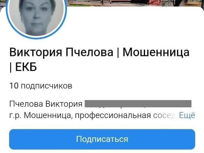 Фейковые страницы, созданные соседом, появляются на протяжении нескольких лет | Источник: читатель E1.RU