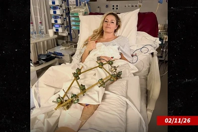 Линдси Вонн вернулась в спортзал после страшного падения