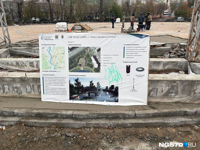 Дизайн-проект благоустройства Белого озера | Источник: Мария Лобанова / NGS70.RU