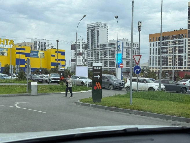 Дневная очередь на проспекте Академика Сахарова. | Источник: читатель E1.RU