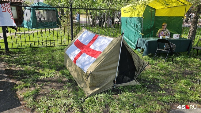 Так выглядела санитарная палатка в годы Великой Отечественной войны | Источник: Дарья Никитченко / 45.RU