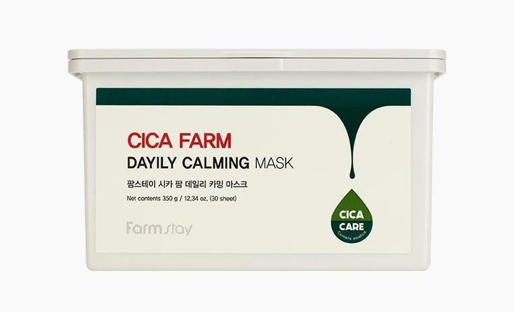 Набор тканевых масок для лица Farmstay Успокаивающих с центеллой азиатской