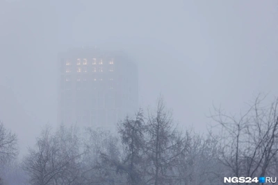 Утренний туман напугал кузбассцев