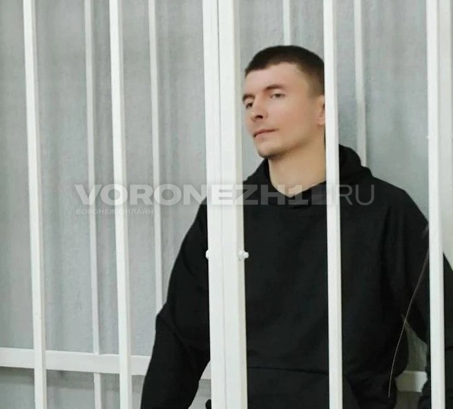 Гусев не прячет лицо и, кажется, наслаждается процессом | Источник: Татьяна Тельпис / Voronezh1.ru