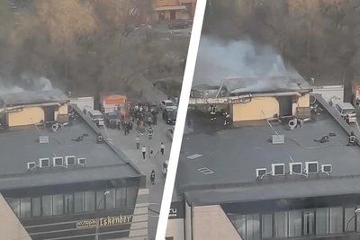 В Новосибирске загорелся ресторан «Iskender»