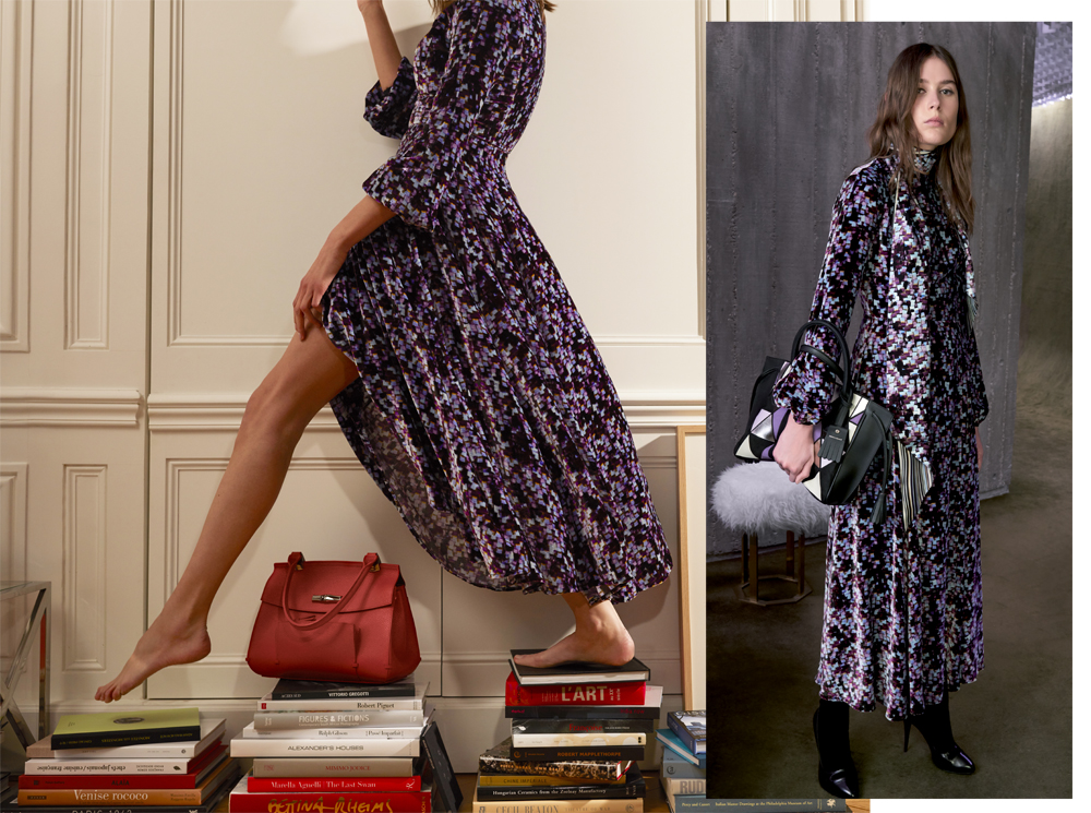 70-е, мы скучали: Фрея Беха Эриксен в осеннем лукбуке Longchamp | marieclaire.ru