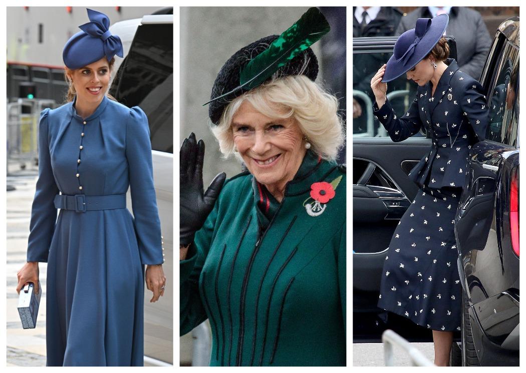 Принцесса Беатрис, 3 июня 2022; королева-консорт Камилла, 10 ноября 2022; Кэтрин, принцесса Уэльская, 13 марта 2023 | marieclaire.ru