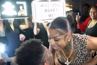 Blueface сделал предложение Chrisean Rock в клубе