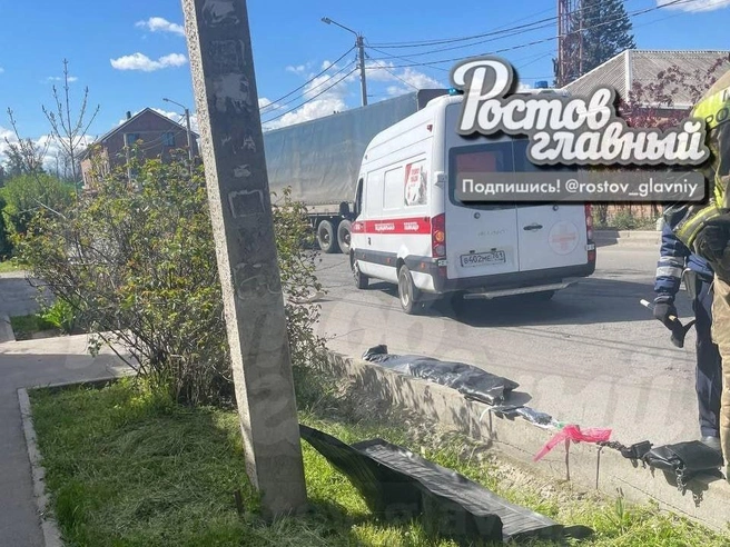 Место происшествия на улице Щедрина | Источник: «Ростов Главный» / Telegram.org