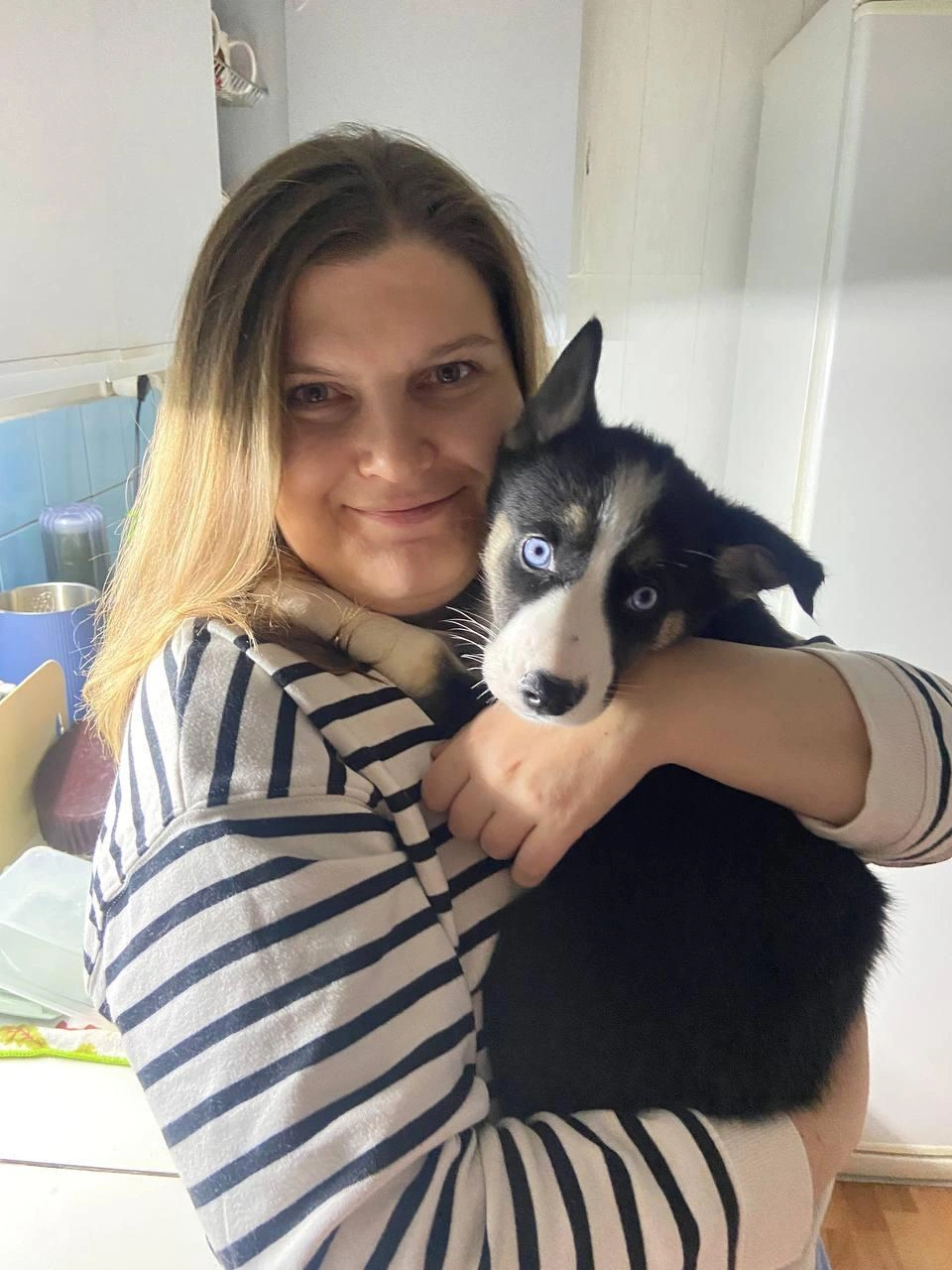 Мария со Сметанкой, которая осталась у нее | Источник: Мария Гаврилова