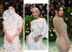Без стеснений: 10 «голых» платьев на балу Met Gala 2024, на которые мало кто решится