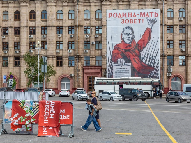 Современные образцы военной техники на параде не демонстрировались | Источник: Константин Завриков / V1.RU