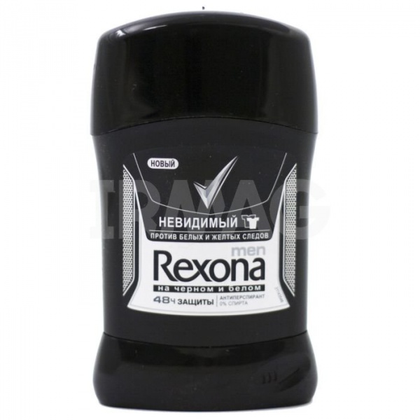 Дезодорант-стик «Невидимый на черном и белом» Rexona for Men