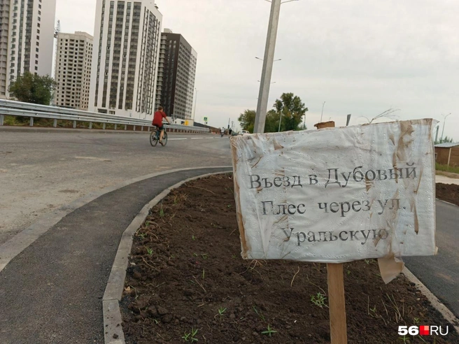 До стройки здесь была грунтовая дорога, ведущая к Дубовому Плесу. В 2024 году его настиг паводок | Источник: Владислав Митрошин / 56.RU