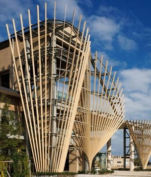 Архитектура линии: библиотека в Японии по проекту Kengo Kuma and Associates