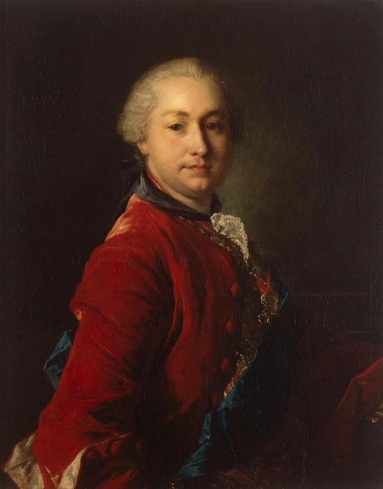 Луи Токке, Портрет И. И. Шувалова, 1750-е гг. холст, масло. Эрмитаж | Источник: Французский художник Луи Токке приехал в Петербург в 1756 году по личному приглашению императрицы Елизаветы Петровны — при содействии самого короля Людовика XV. Шувалов, будучи влиятельным фаворитом и покровителем искусств, стал одним из его первых