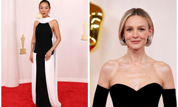 Бесконечность черно-белого шика: 6 потрясающих платьев на «Оскаре-2024» в классическом стиле