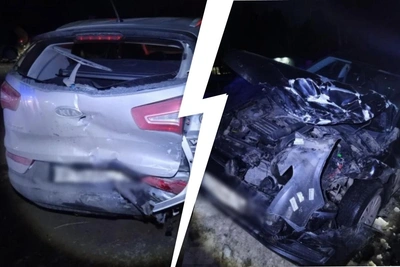 В Ярославской области столкнулись две иномарки