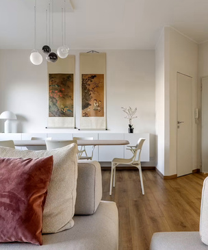Светлая и минималистская квартира в Турине