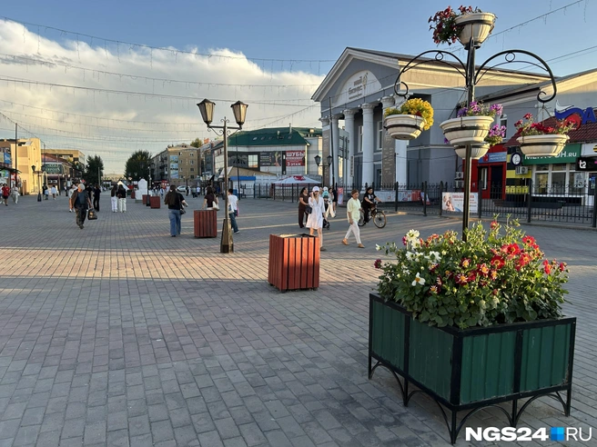 Центр города под вечер | Источник: Алексей Тайганавт / NGS24.RU