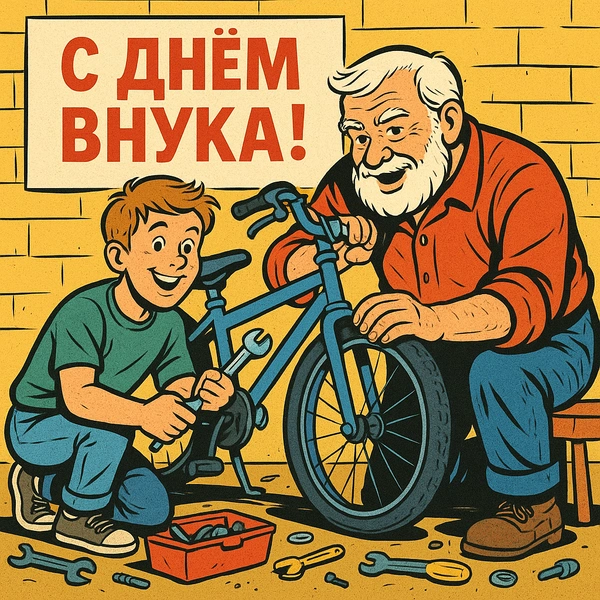 день внука, открытки бабушек и дедушек и внуков, день внучат, открытка с днем внука, взрослого внука с днем, день внуков пожелания, с днем внуков открытки поздравления, день внуков открытки бесплатно, день внуков открытки скачать | Источник: theDay/DALL-E