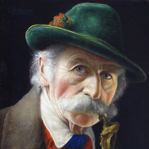 Кристиан Хёйзер. «Старик с трубкой». Не позднее 1942 | Источник: Painters via Legion Media