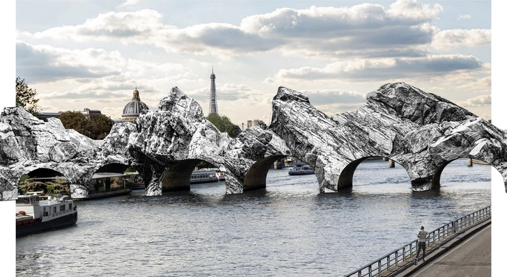Проект Projet Pont-Neuf, 2024. Реализация планируется летом 2026. | Источник: christojeanneclaude.net