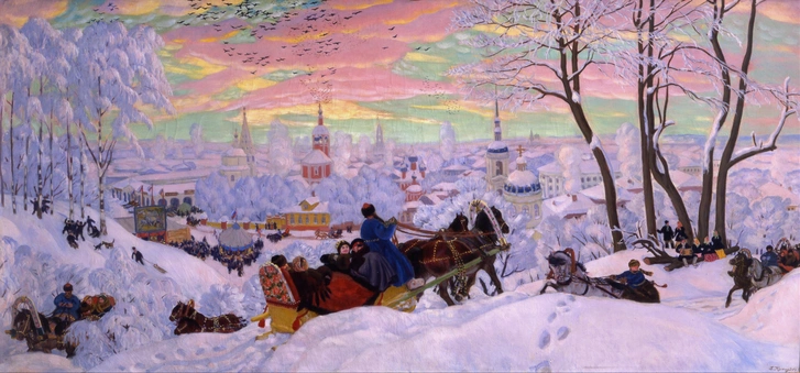 Борис Кустодиев. «Масленица», 1916 год.