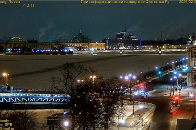 Петербург встретил морозное утро с температурой около -14