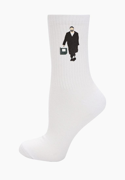 Белые носки с персонажами из фильма «Леон»