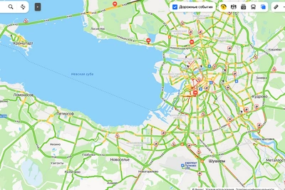 В Петербурге пробки выросли до 5 баллов
