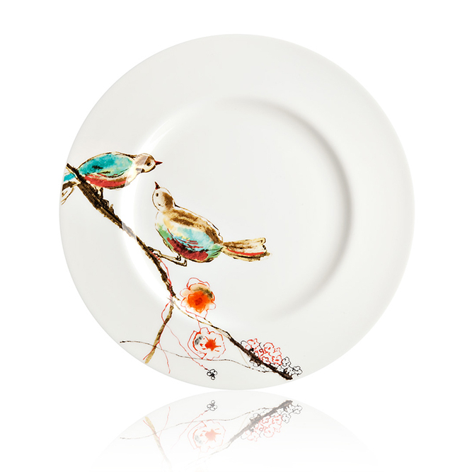 Закусочная тарелка «Щебетание птиц», Lenox, «Дом Фарфора»