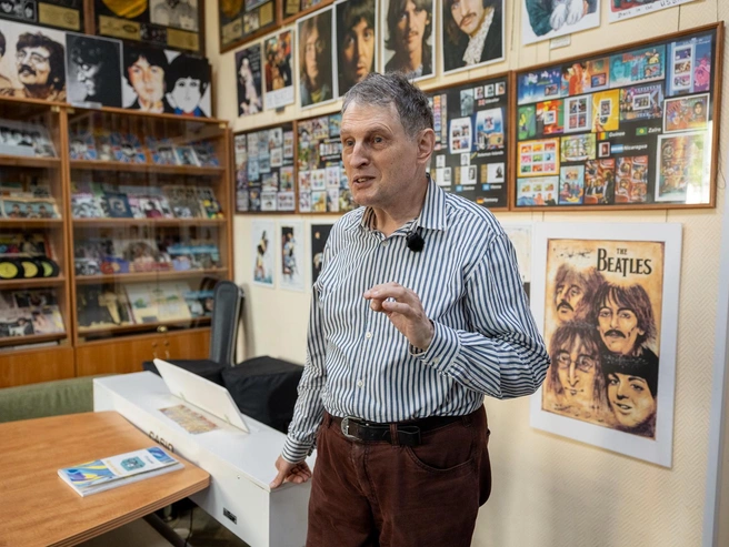 Андрей Селевко — главный битломан Ярославля | Источник: Александр Куренной / 76.RU