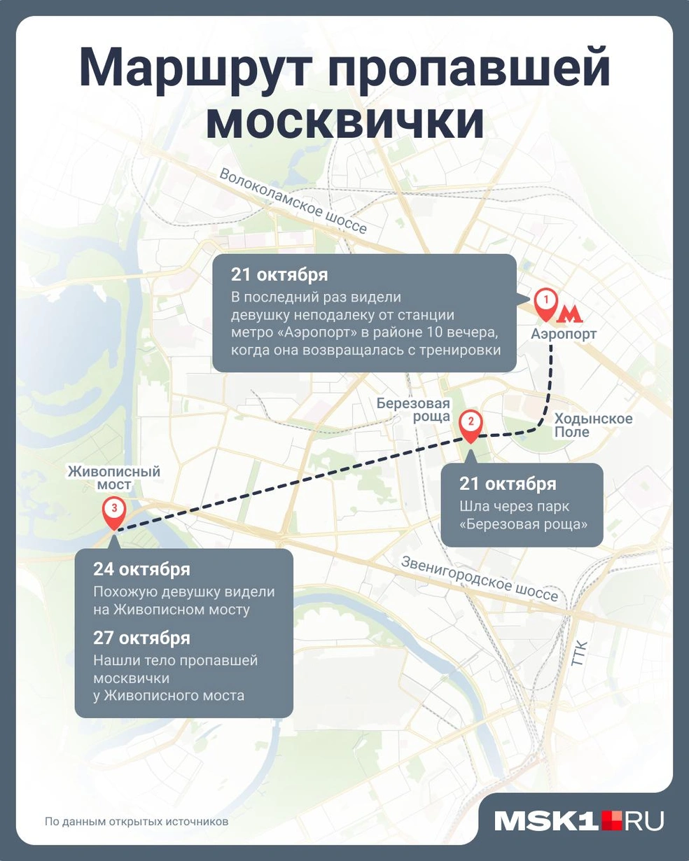 Каким был маршрут москвички, которая пропала при странных обстоятельствах | Источник: Евгения Бикунова / Городские медиа