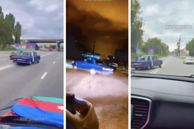 Эта «семерка» на видео много раз пересекла двойную сплошную | Источник: Многонационал / Telegram