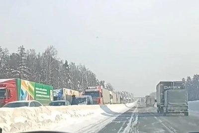 30-kilometer traffic jam forms on M-7 highway near Nizhny Novgorod