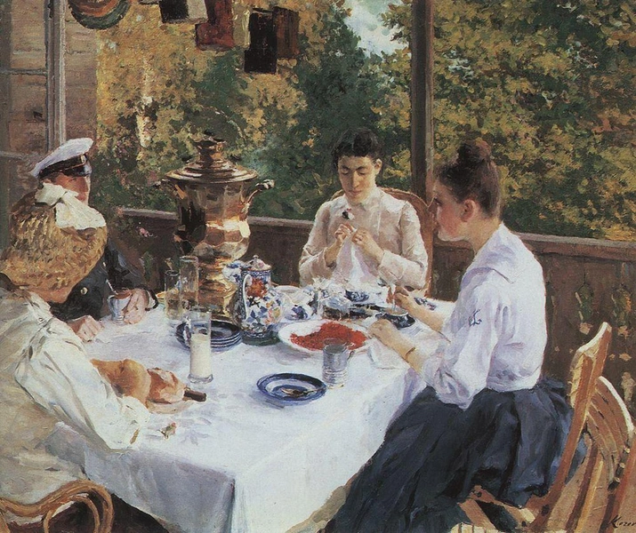«За чаем». Константин Коровин, 1888 | Источник: ARTGEN via Legion Media 