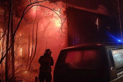 Крупный пожар в общежитии Ленобласти