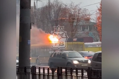 В Воронеже произошло возгорание троллейбуса
