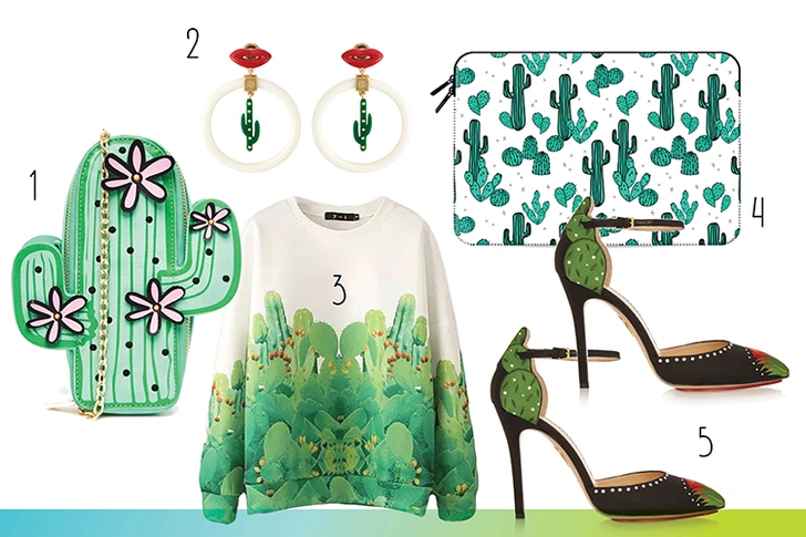 1. Сумка, Skinnydip. 2. Серьги, Tory Burch. 3. Свитшот, Style Moi. 4. Чехол для iPad, Casetify. 5. Туфли, Charlotte Olympia.  | thegirl.ru