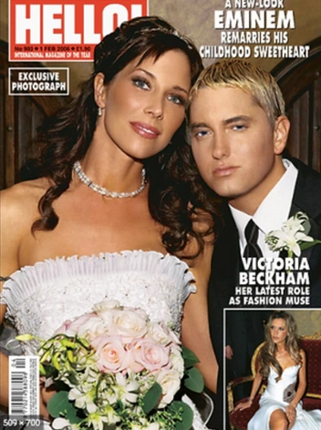 Фото Эминема с бывшей супругой числится на сайте Катрины в разделе I DO с невестами, которых Катрина готовила к важному событию | Источник: Katrinamalota.com