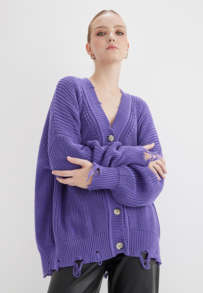 Фиолетовый кардиган Kivi Clothing 