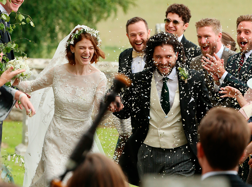 Молодожены Роуз Лесли и Кит Харингтон | marieclaire.ru