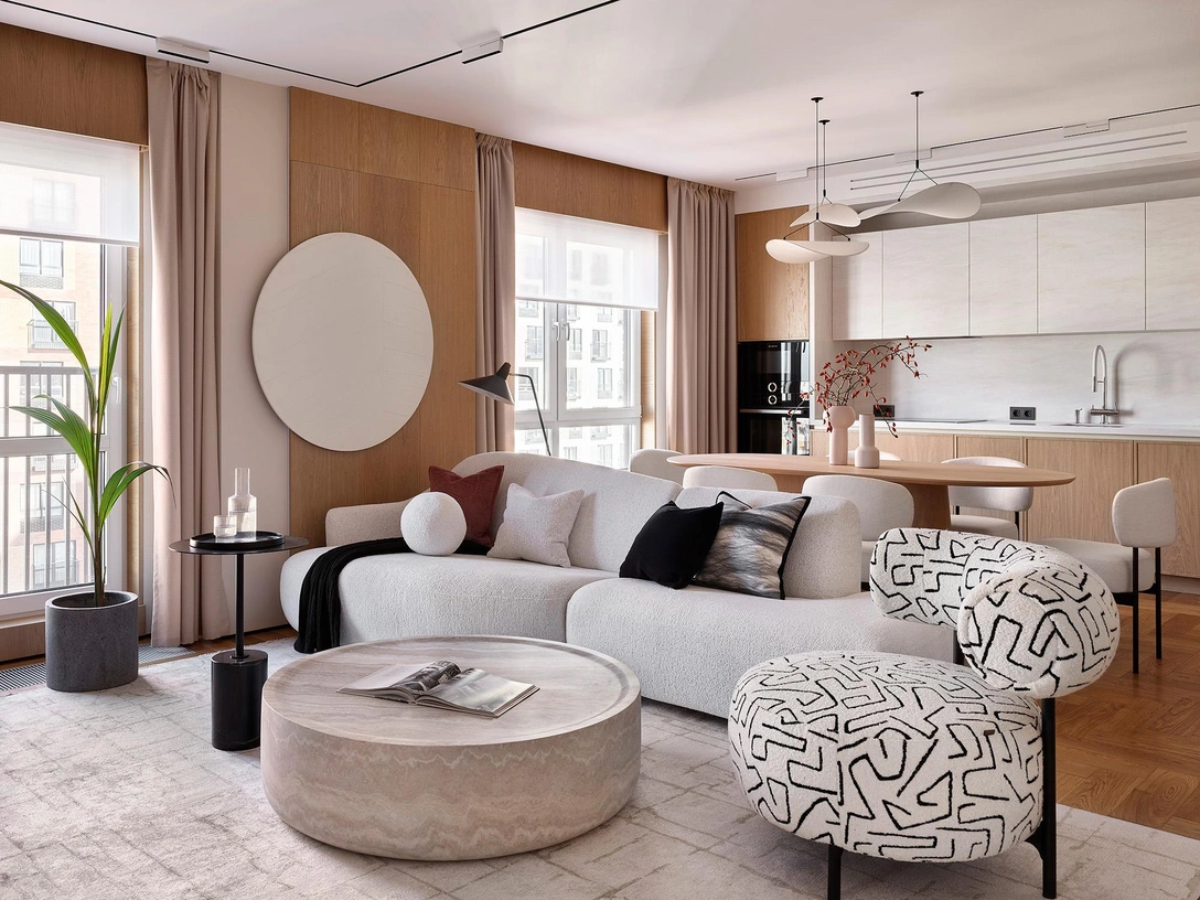 Диван, Rom. Кресло, Mobilicasa. Декоративные подушки, LanoHome. | Источник: Сергей Ананьев. Стиль: Яна Яхина