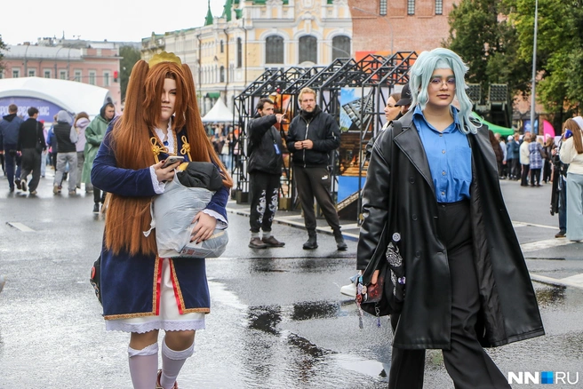 Некоторые основательно подготовились к празднику | Источник: Наталья Бурухина / NN.RU