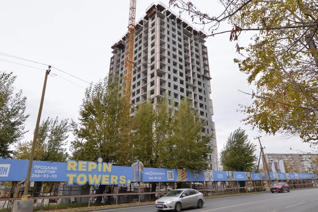 Repin Towers — уникальная высотка с круглыми окнами и продуманными планировками на ВИЗе | Источник: «Атомстройкомплекс»