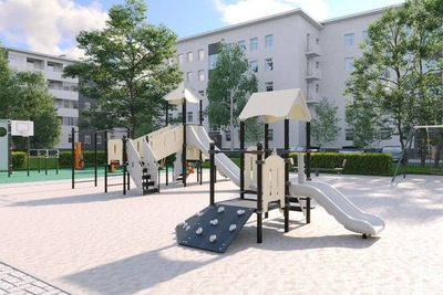 Качели-гнёзда и спортивные площадки появятся в трех дворах Благовещенска